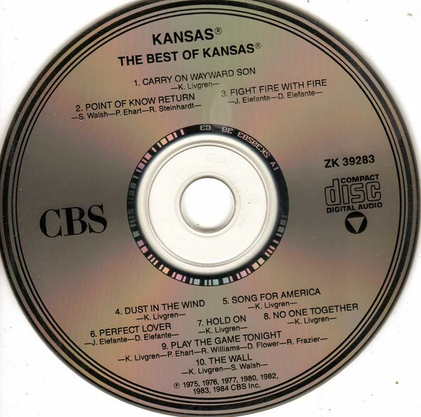Kansas - The Best Of Kansas (CD, Comp, Pit) (Very Good Plus (VG+)) - Image 3