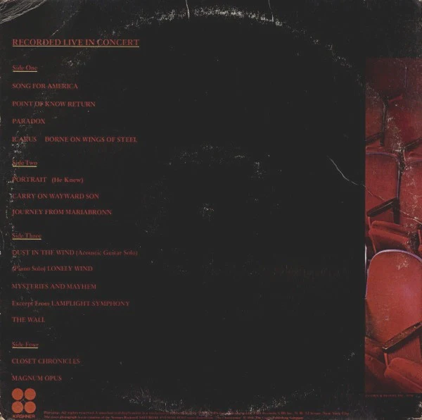 Kansas - Two For The Show (2xLP, Album, Pit) (Very Good (VG)) - Image 3