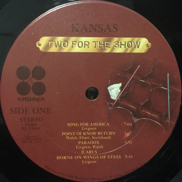 Kansas - Two For The Show (2xLP, Album, Pit) (Very Good (VG)) - Image 4
