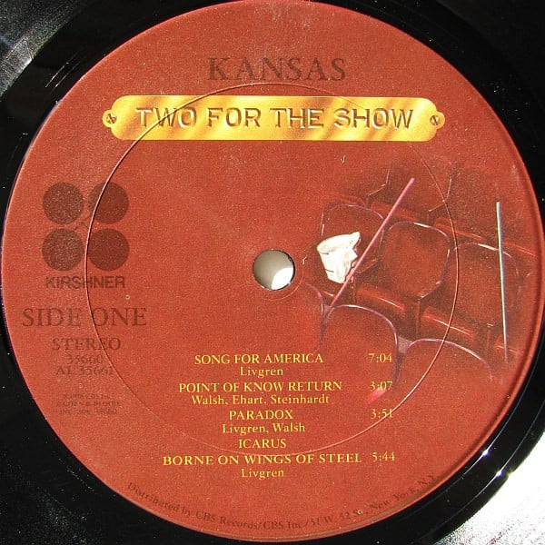 Kansas  - Two For The Show (2xLP, Album, Ter) (Very Good Plus (VG+)) - Image 4