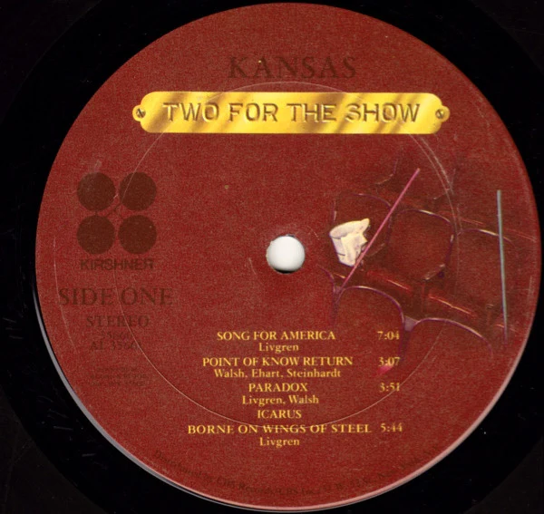 Kansas - Two For The Show (2xLP, Album) (Very Good Plus (VG+)) - Image 4