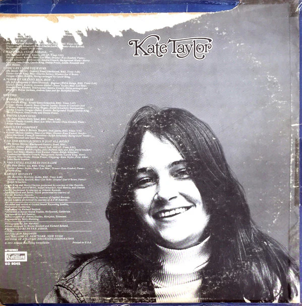 Kate Taylor - Sister Kate (LP, Album, MO) (Very Good Plus (VG+)) - Image 2