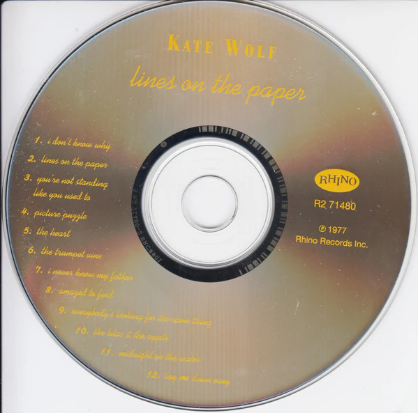Kate Wolf - Lines On The Paper (CD, Album, RE) (Very Good Plus (VG+)) - Image 3