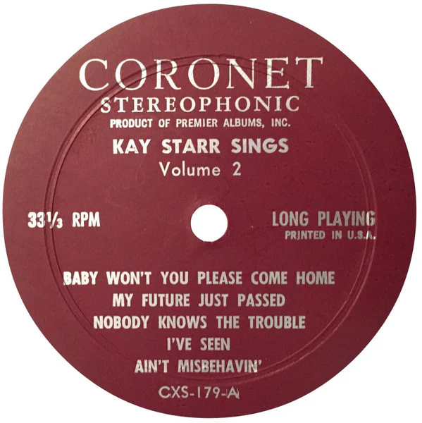 Kay Starr - Kay Starr Sings Volume 2 (LP, Album) (Very Good Plus (VG+)) - Image 3