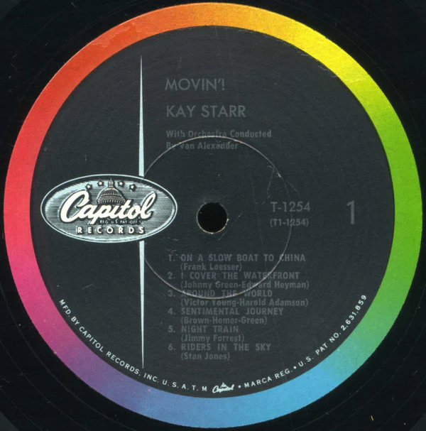 Kay Starr - Movin'! (LP, Album, Mono) (Very Good Plus (VG+)) - Image 3