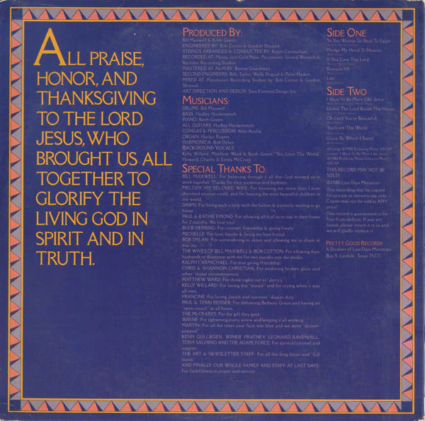 Keith Green - So You Wanna Go Back To Egypt (LP, Album) (Very Good Plus (VG+)) - Image 2