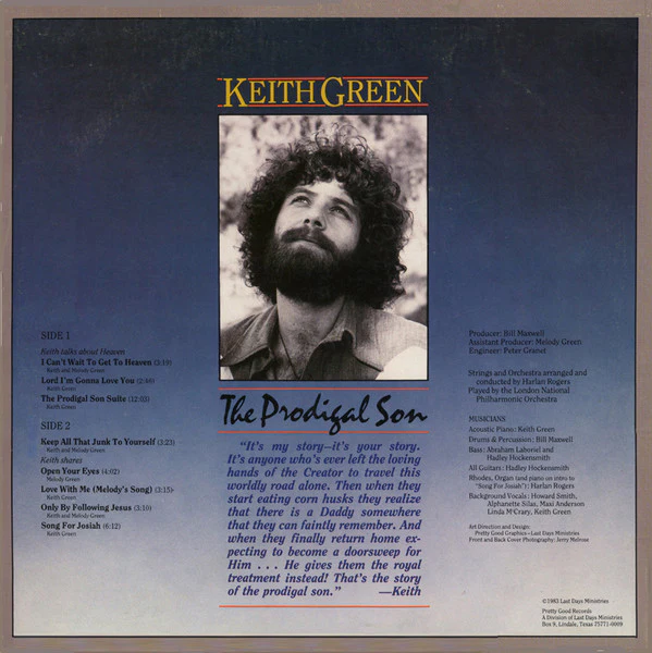 Keith Green - The Prodigal Son (LP, Album) (Very Good Plus (VG+)) - Image 2