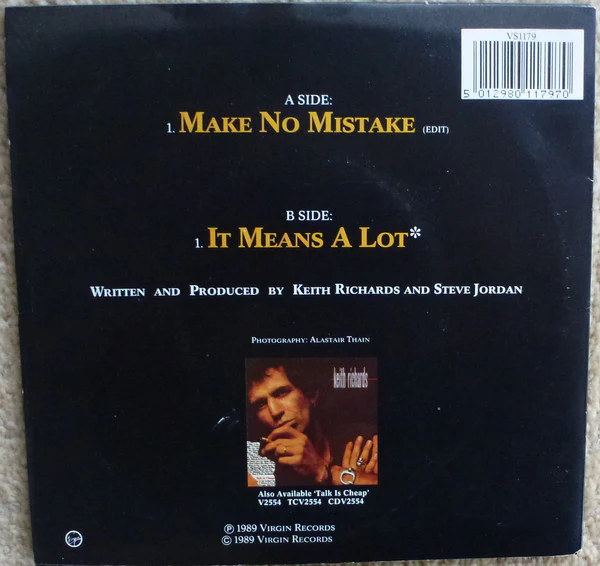 Keith Richards - Make No Mistake (7", Single) (Mint (M)) - Image 2