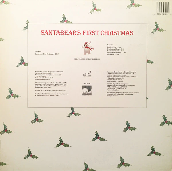 Kelly McGillis & Michael Hedges - Santabear's First Christmas (LP, All) (Near Mint (NM or M-)) - Image 2