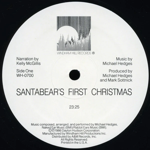 Kelly McGillis & Michael Hedges - Santabear's First Christmas (LP, All) (Near Mint (NM or M-)) - Image 3