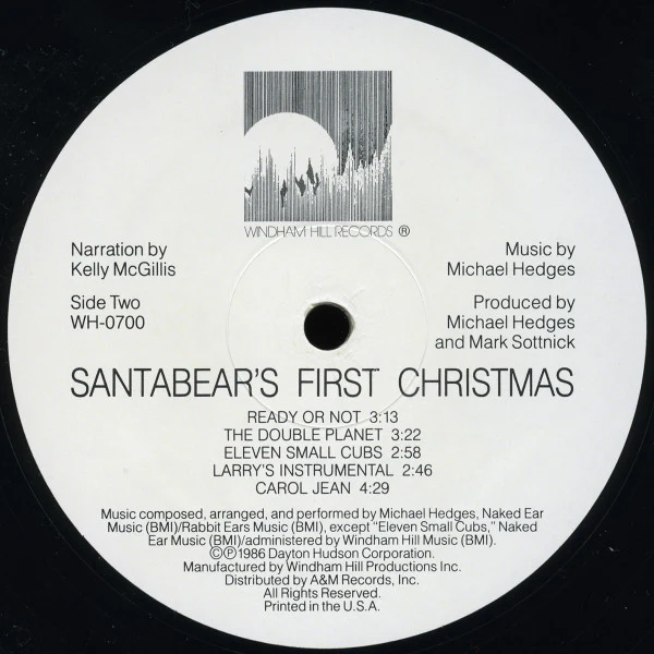 Kelly McGillis & Michael Hedges - Santabear's First Christmas (LP, All) (Near Mint (NM or M-)) - Image 4