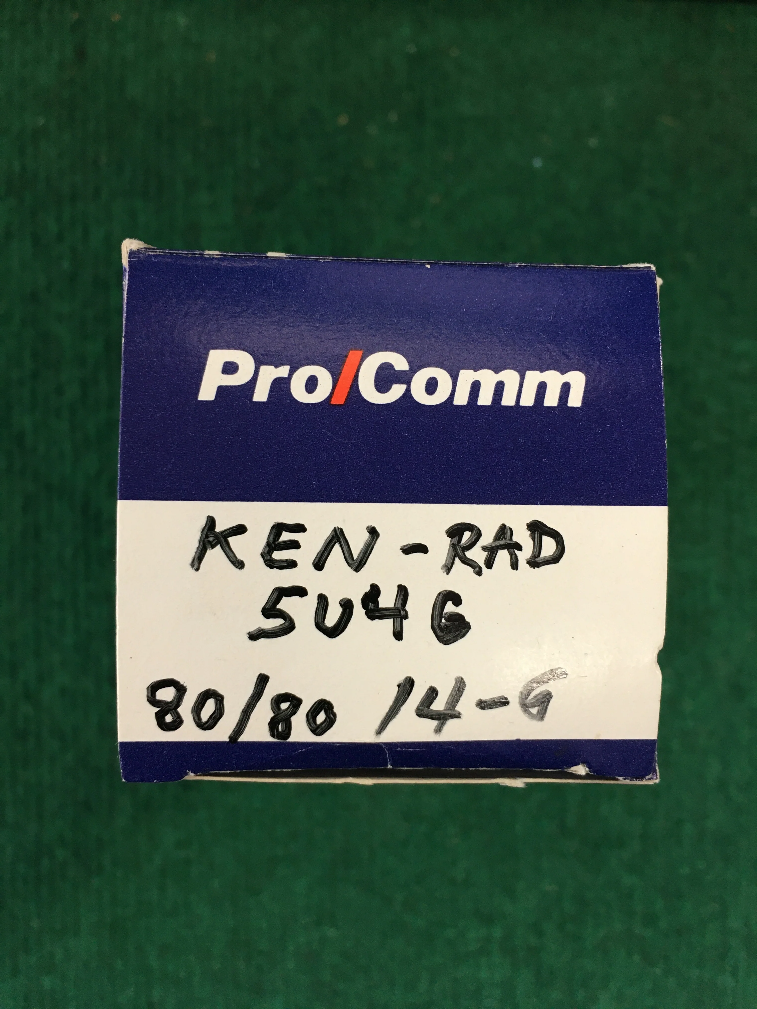 Ken-Rad 5U4G Hanging Filament Vacuum Tube * Tested 80/80