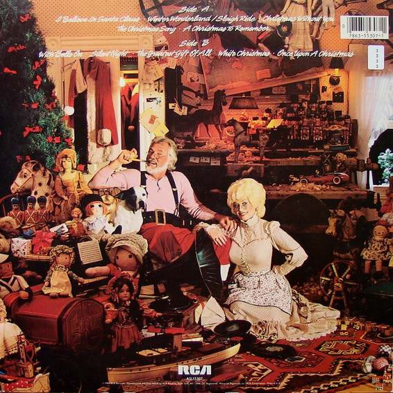 Kenny Rogers & Dolly Parton - Once Upon A Christmas (LP, Album, Ind) (Very Good Plus (VG+)) - Image 2