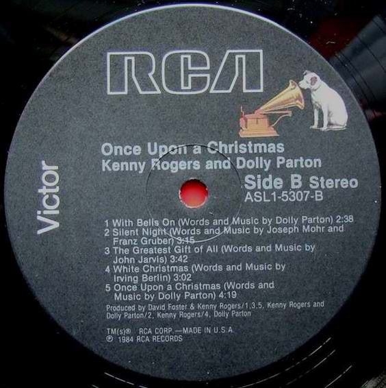 Kenny Rogers & Dolly Parton - Once Upon A Christmas (LP, Album, Ind) (Very Good Plus (VG+)) - Image 4