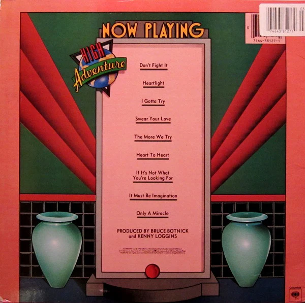Kenny Loggins - High Adventure (LP, Album, Pit) (Very Good Plus (VG+)) - Image 2
