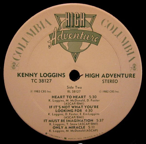 Kenny Loggins - High Adventure (LP, Album, Pit) (Very Good Plus (VG+)) - Image 4