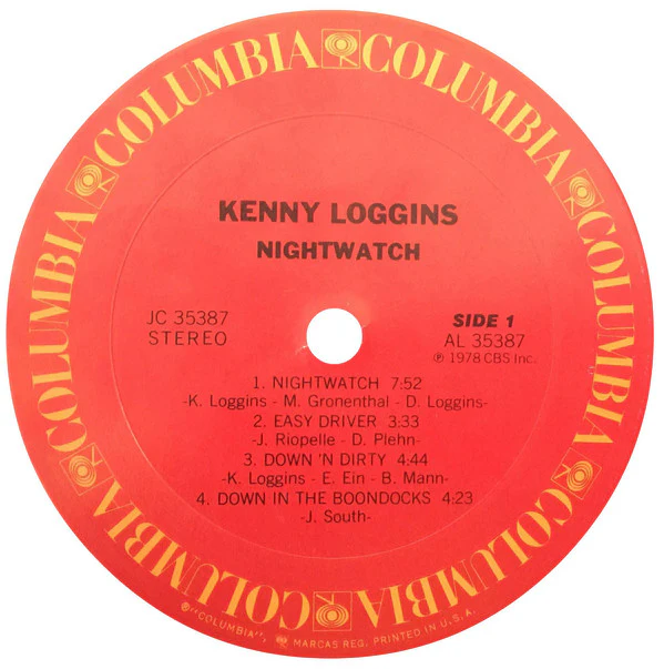 Kenny Loggins - Nightwatch (LP, Album, Ter) (Very Good (VG)) - Image 3