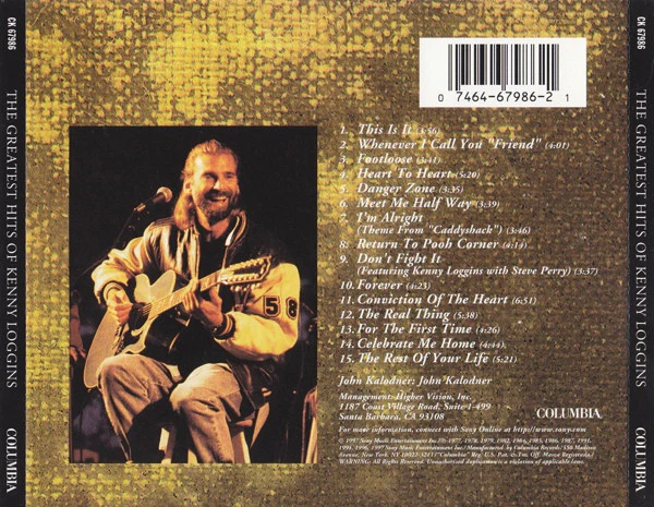 Kenny Loggins - Yesterday, Today, Tomorrow: The Greatest Hits Of Kenny Loggins (CD, Comp, Son) (Near Mint (NM or M-)) - Image 2