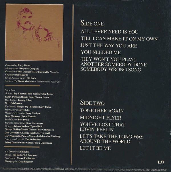 Kenny Rogers & Dottie West - Classics (LP, Album) (Near Mint (NM or M-)) - Image 2