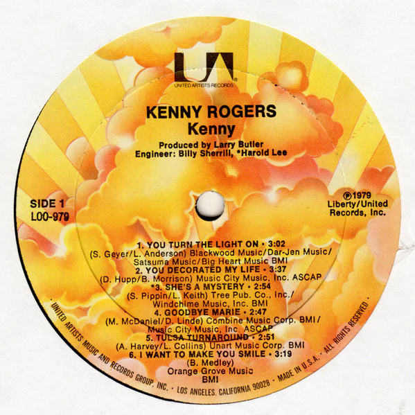 Kenny Rogers - Kenny (LP, Album, All) (Very Good (VG)) - Image 3