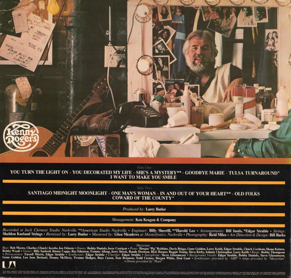 Kenny Rogers - Kenny (LP, Album, All) (Very Good (VG)) - Image 2