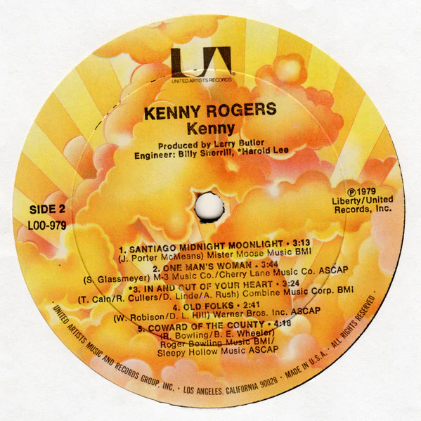 Kenny Rogers - Kenny (LP, Album, All) (Very Good (VG)) - Image 4