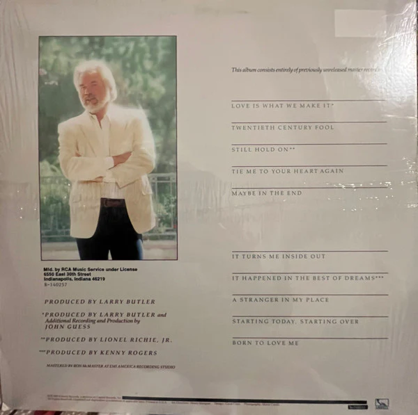 Kenny Rogers - Love Is What We Make It (LP, Album, Club, Ind) (Very Good Plus (VG+)) - Image 2