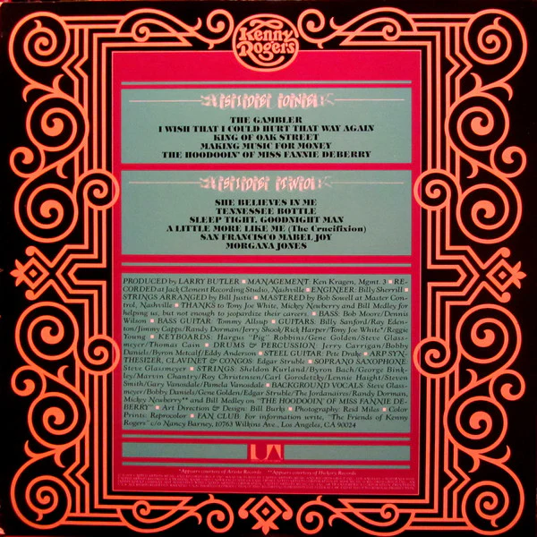 Kenny Rogers - The Gambler (LP, Album) (Very Good Plus (VG+)) - Image 3