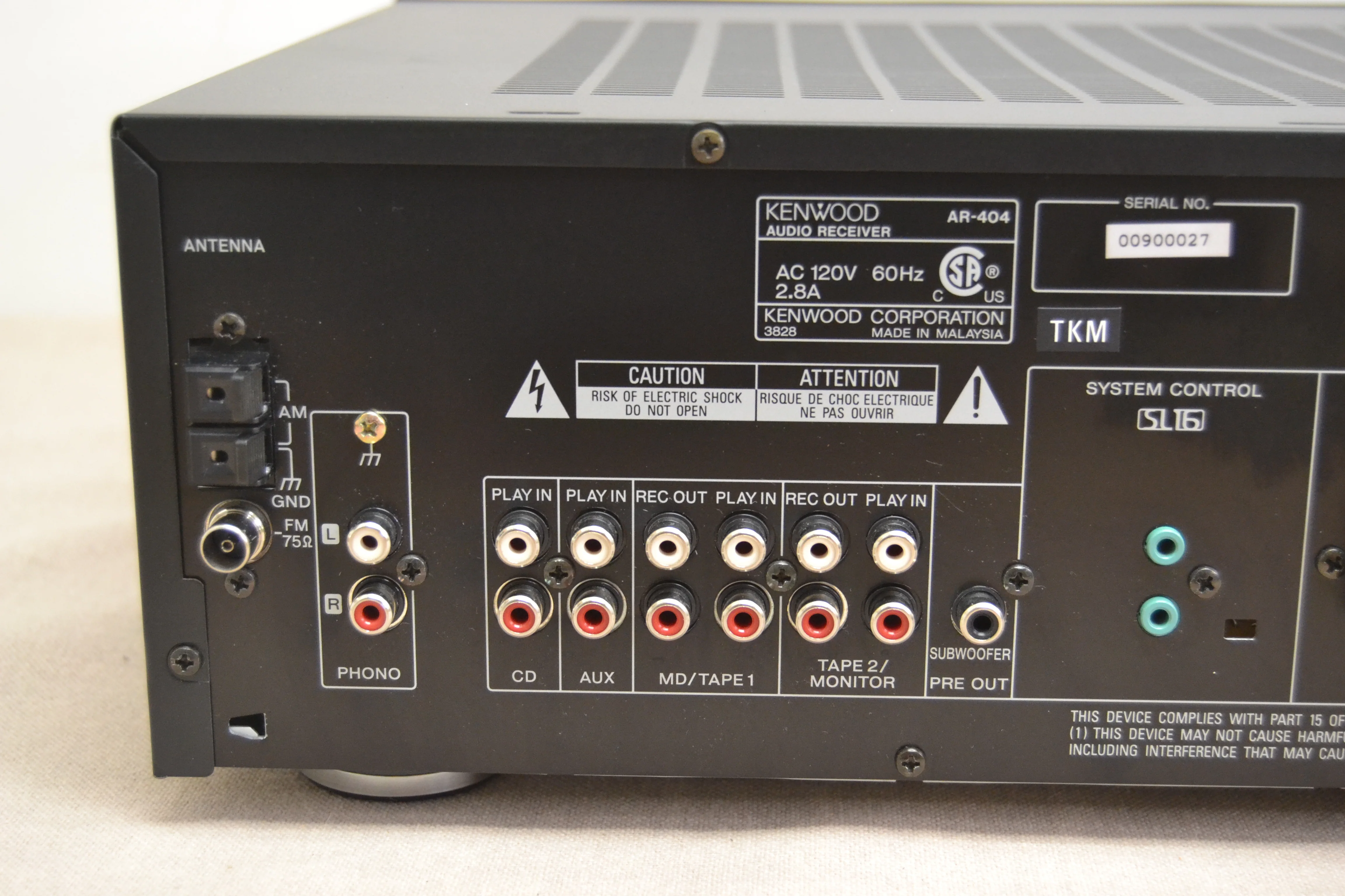 Kenwood AR-404 Stereo Receiver * 100W RMS * 2000 - Image 11
