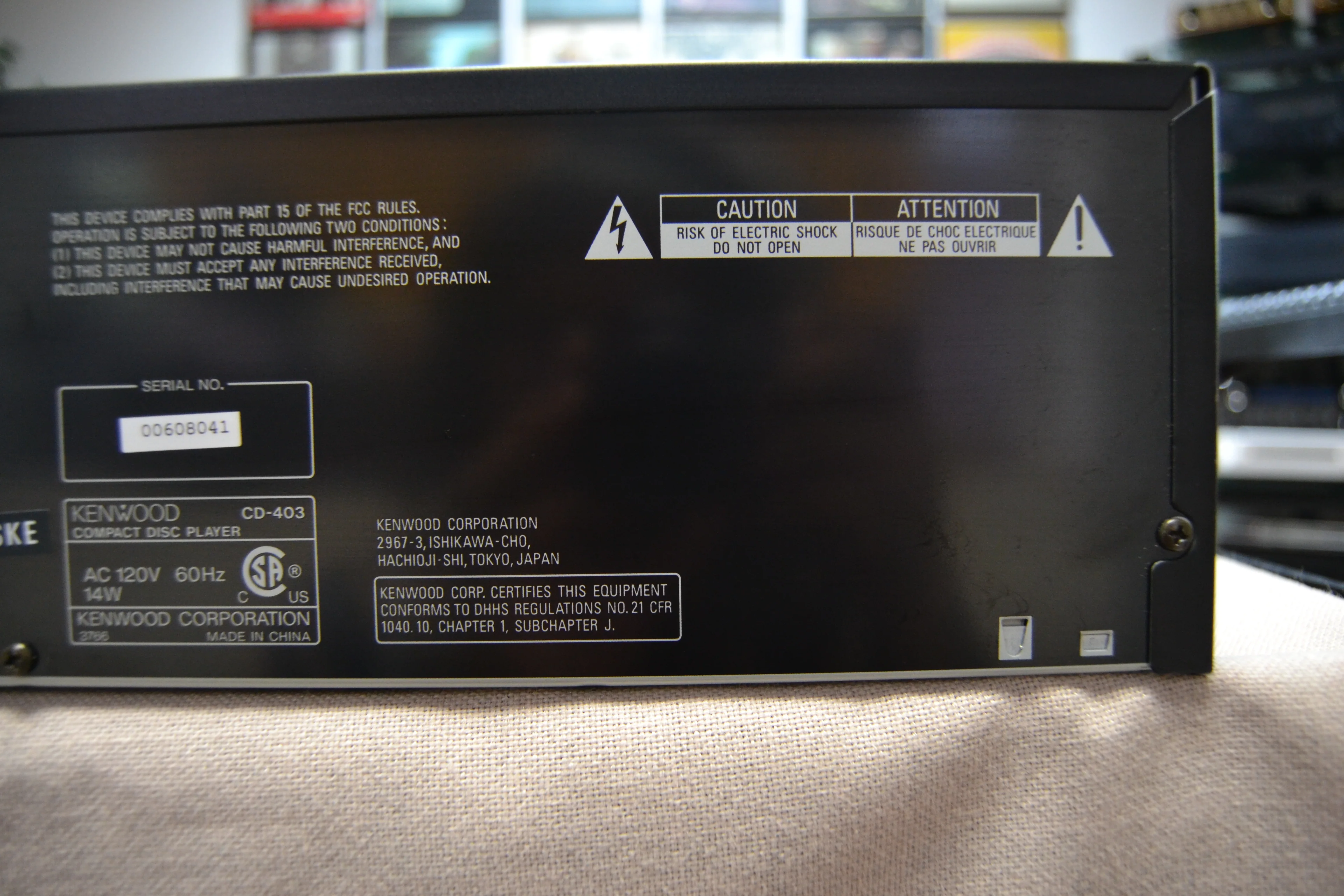 Kenwood CD-403 CD Changer 5 Discs - Image 11