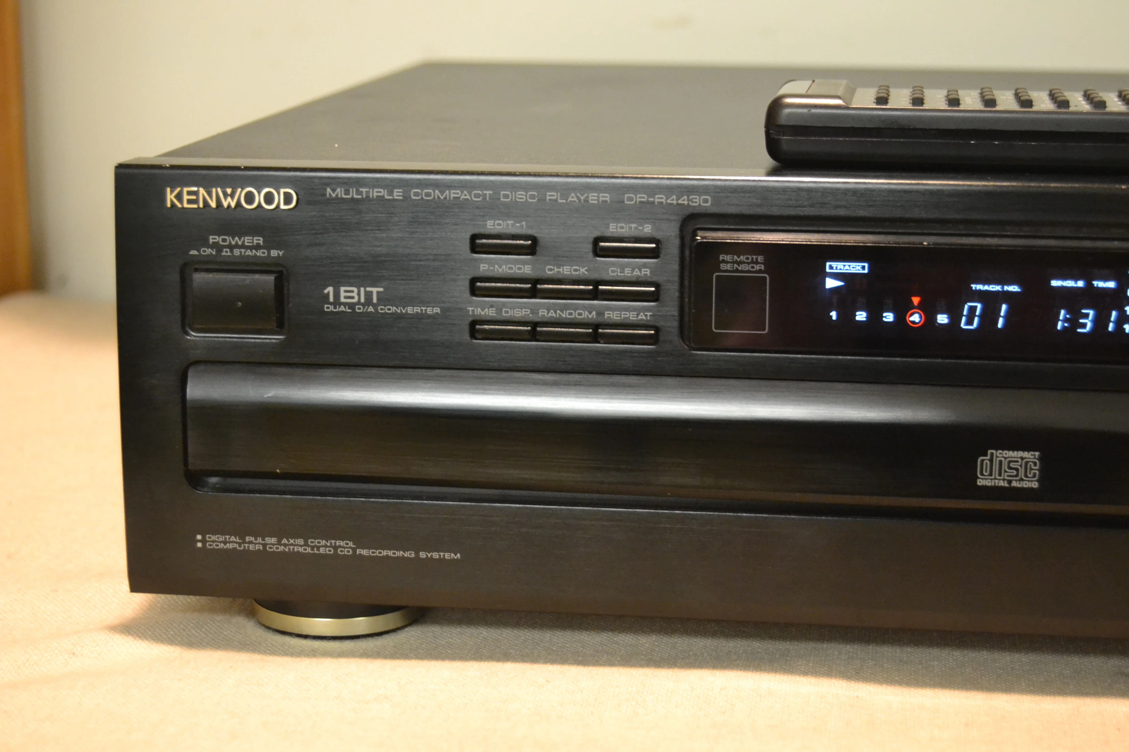 Kenwood DP-R4430 5-Disc Carousel CD Changer (1991) * Remote - Image 2