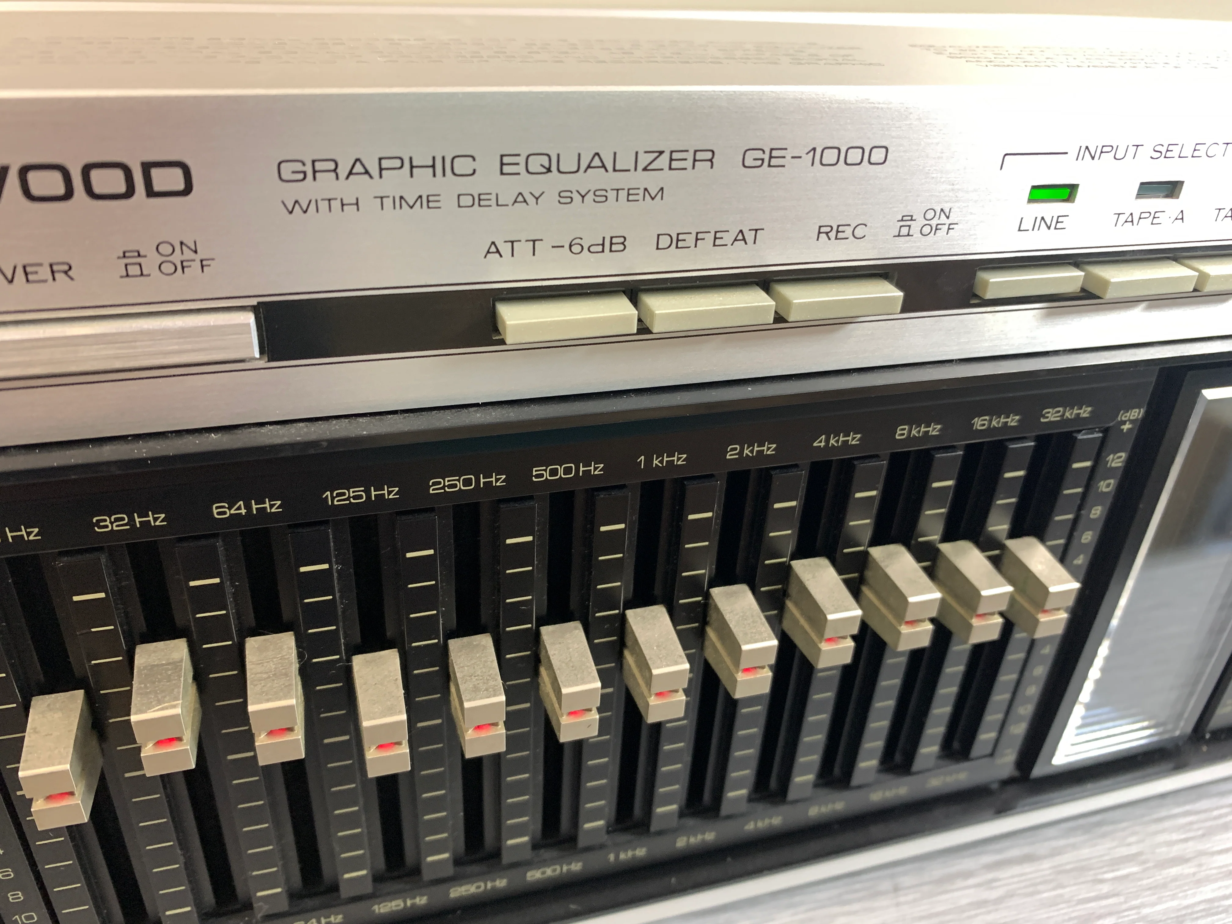 Kenwood GE-1000 Graphic Equalizer & Time Delay - Image 12