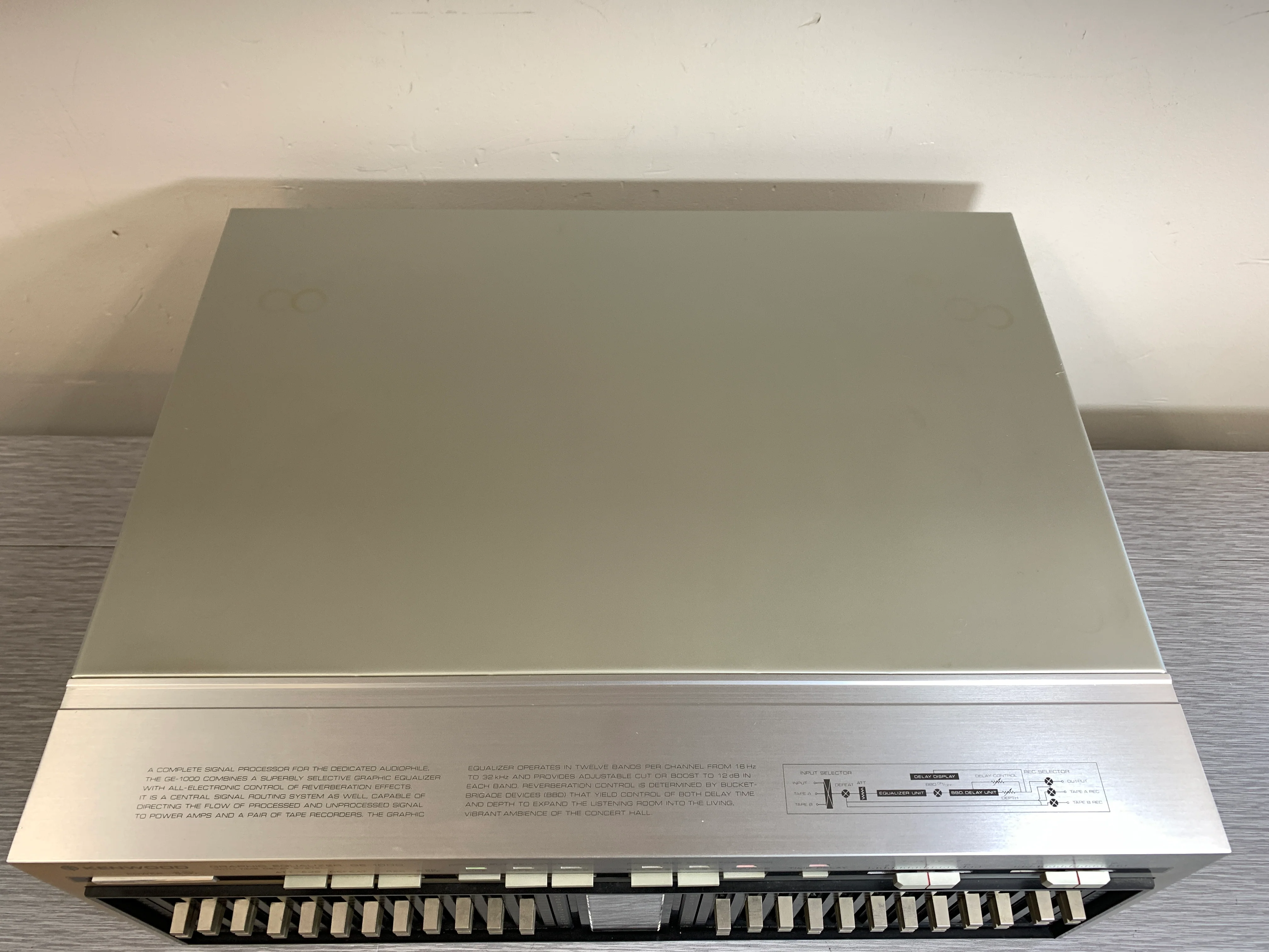 Kenwood GE-1000 Graphic Equalizer & Time Delay - Image 6