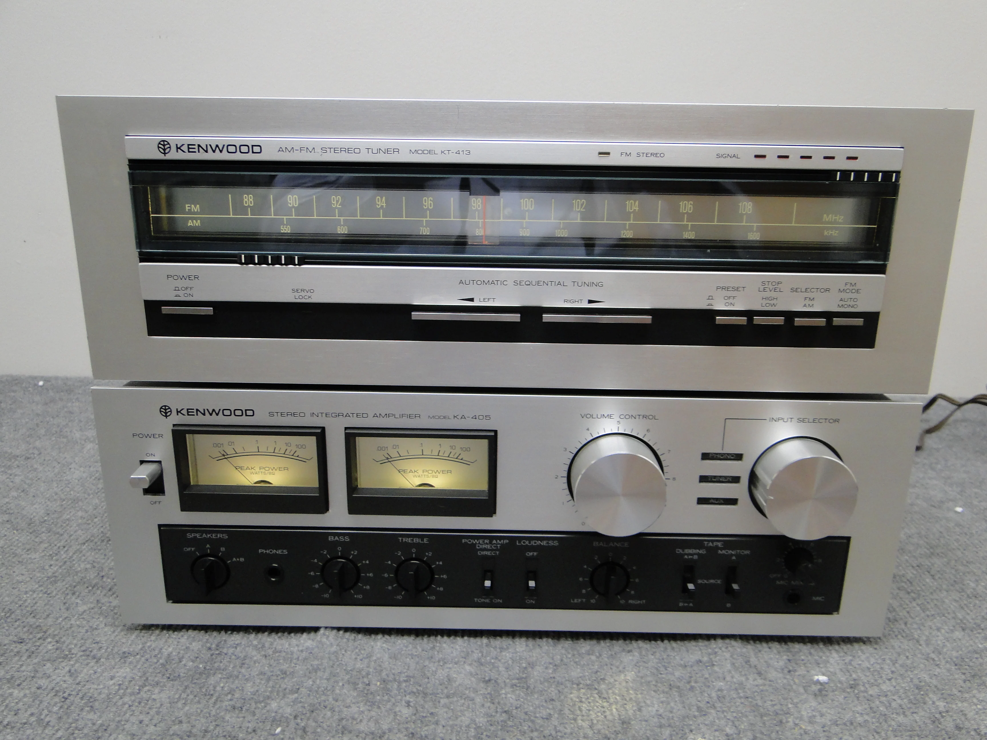 Kenwood KA-405 Integrated Amp & KT-413 Tuner