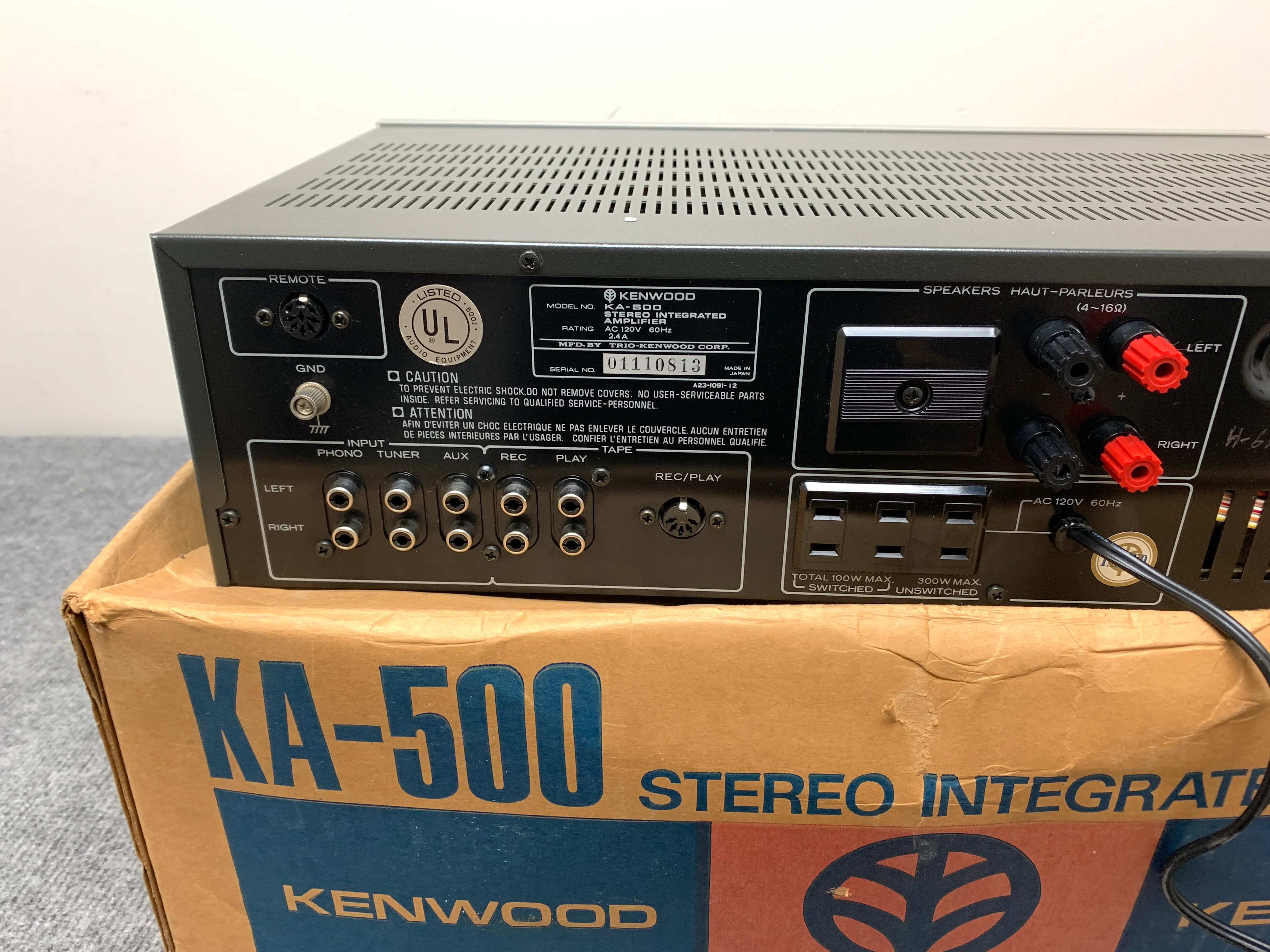 Kenwood KA-500 Stereo Integrated Amplifier - Image 6