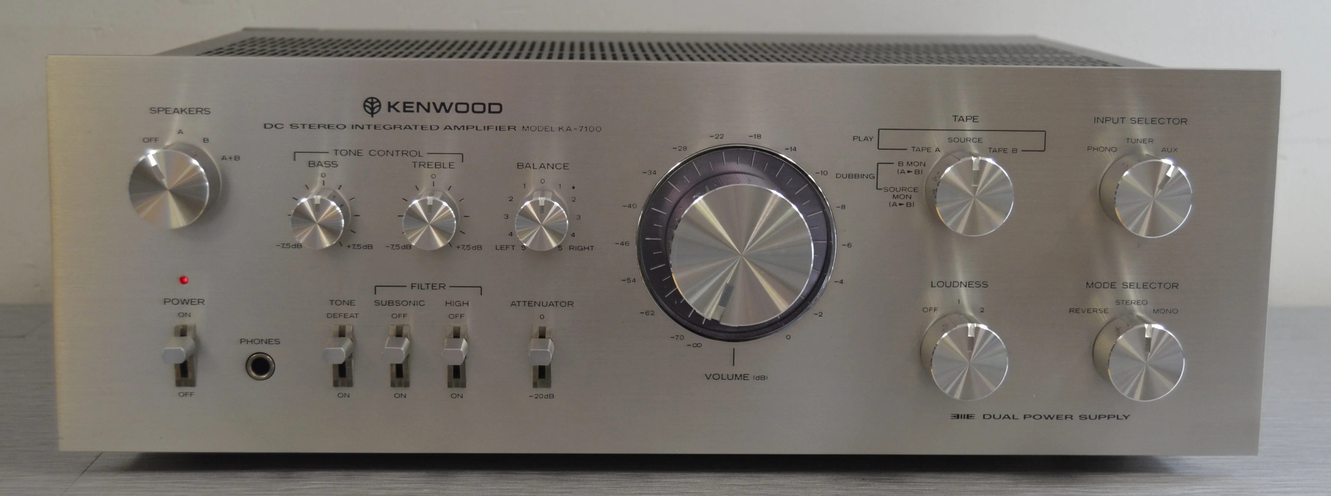 Kenwood KA-7100 Integrated Amplifier * 60W RMS * 1977