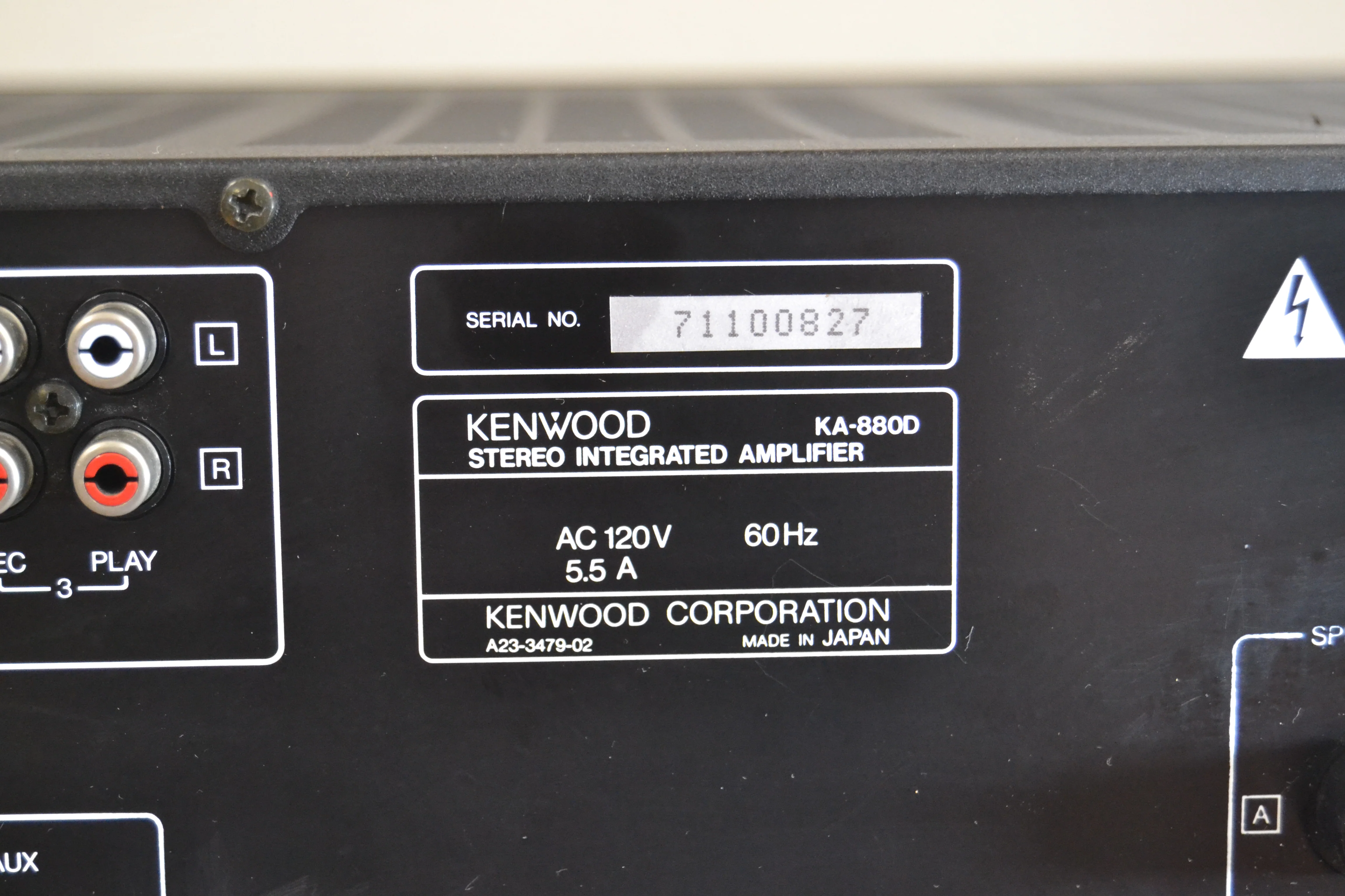 Kenwood KA-880D Stereo Integrated Amplifier * 100W RMS * (1987-89) - Image 11
