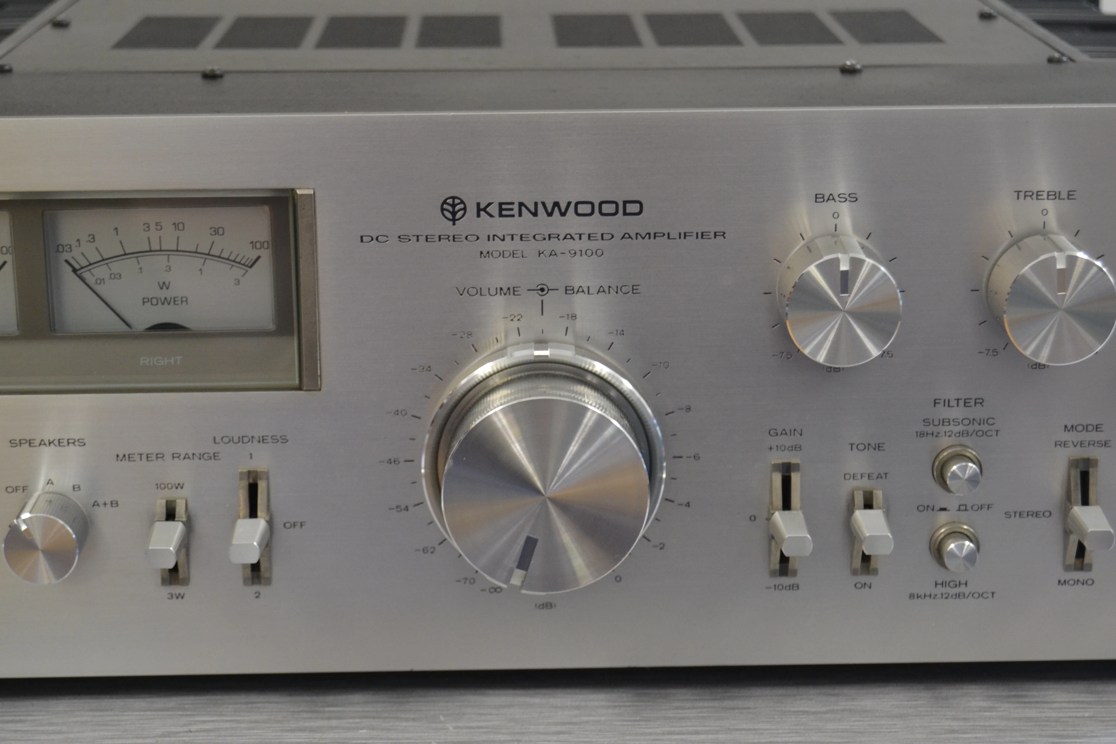 Kenwood KA-9100 Stereo Integrated Amplifier * 90W RMS * 1977 - Image 3