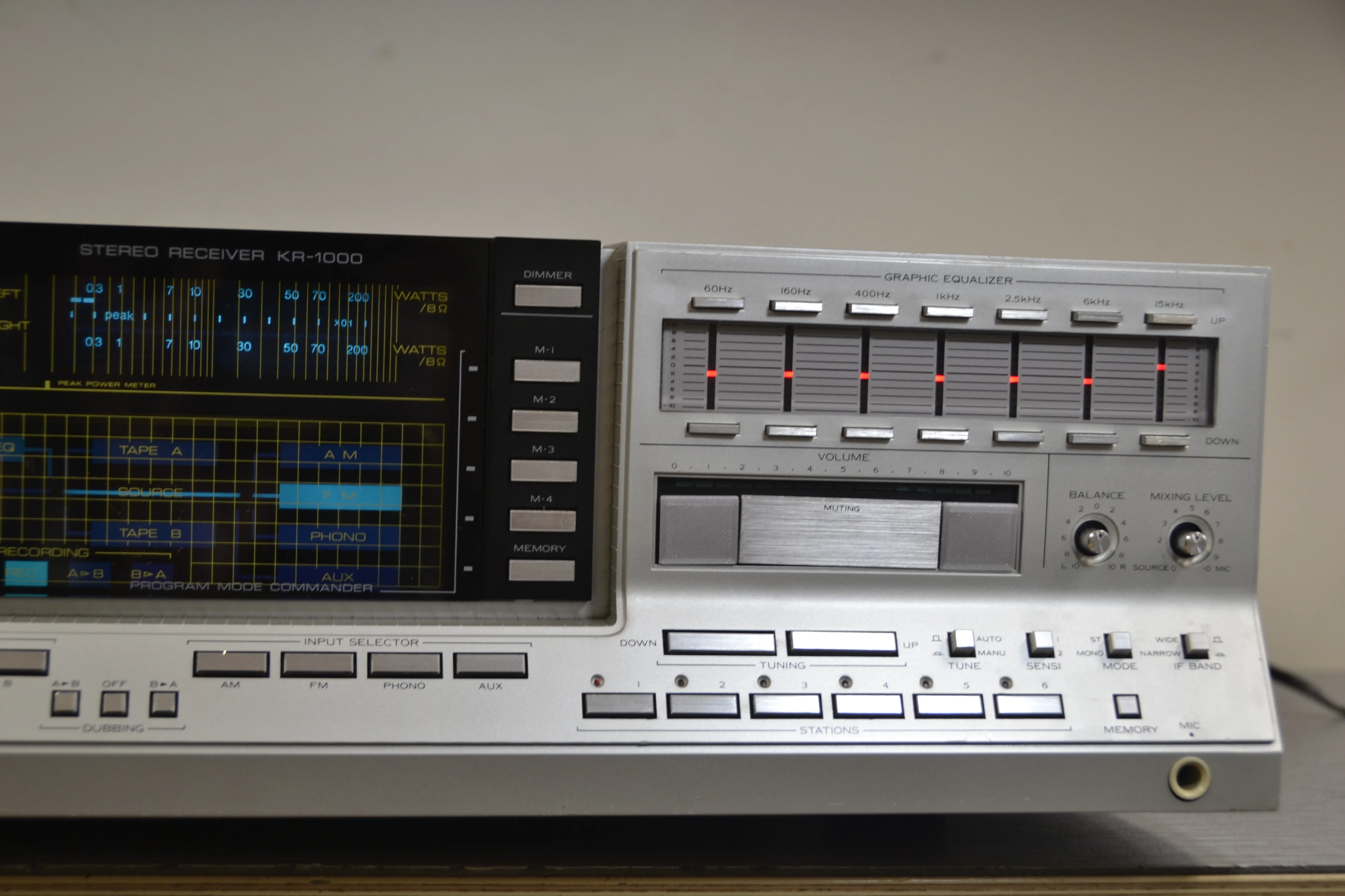 Kenwood KR-1000 Galaxy Commander Stereo Monster Receiver * 120W RMS * 1984 - Image 4