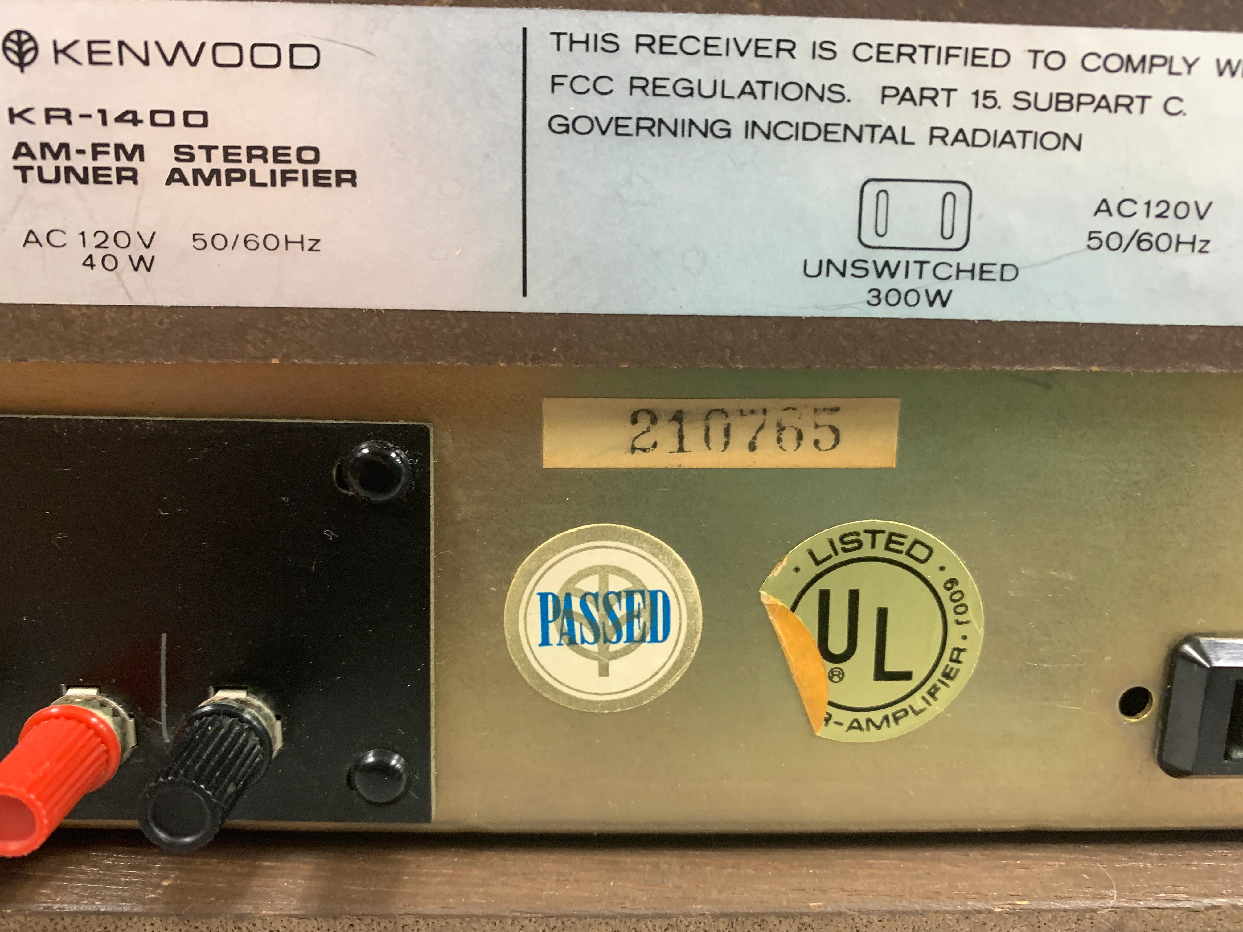 Kenwood KR-1400 Stereo Receiver * 10W RMS * 1974 - Image 14