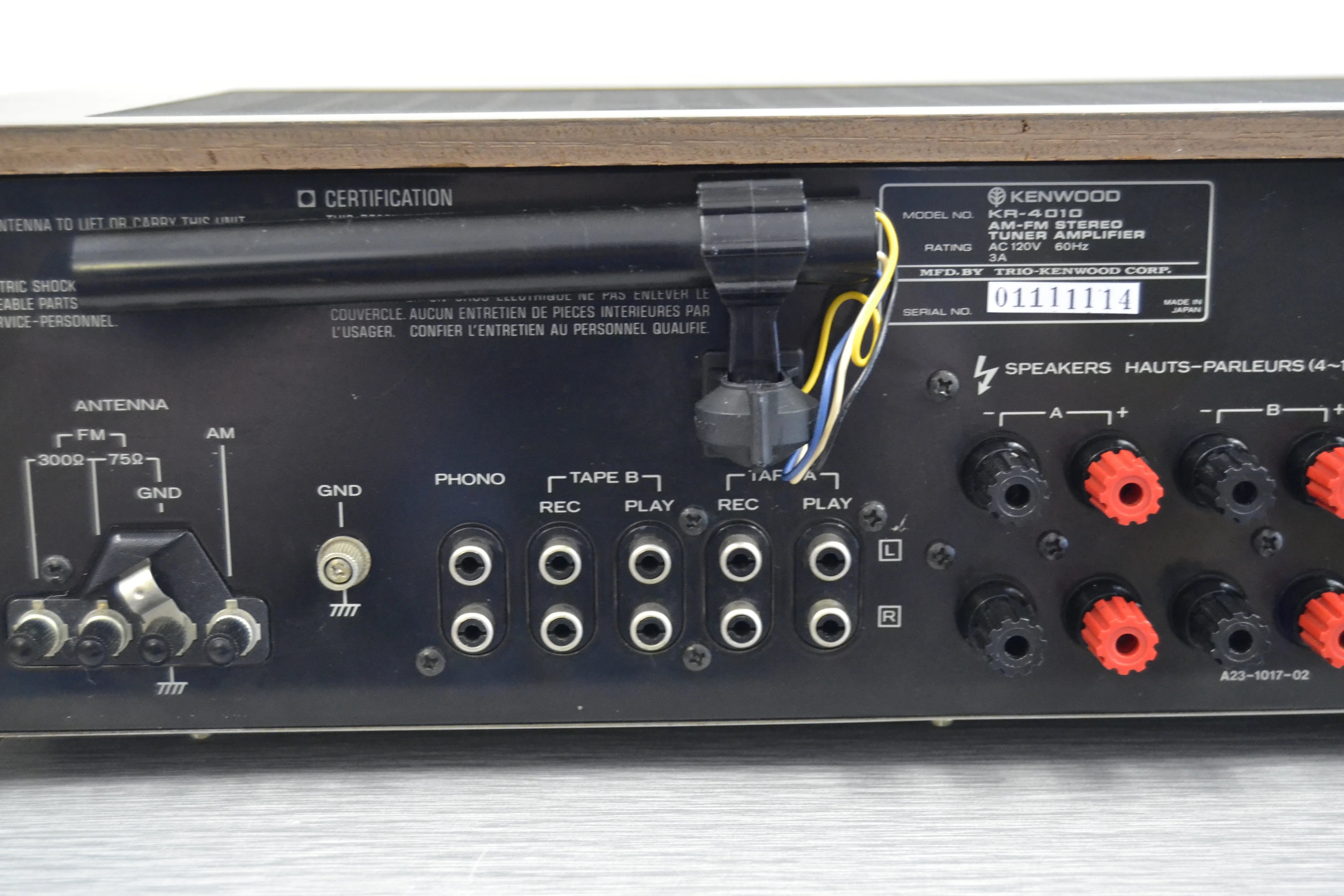 Kenwood KR-4010 Stereo Receiver - 35W RMS - 1979 - Image 13