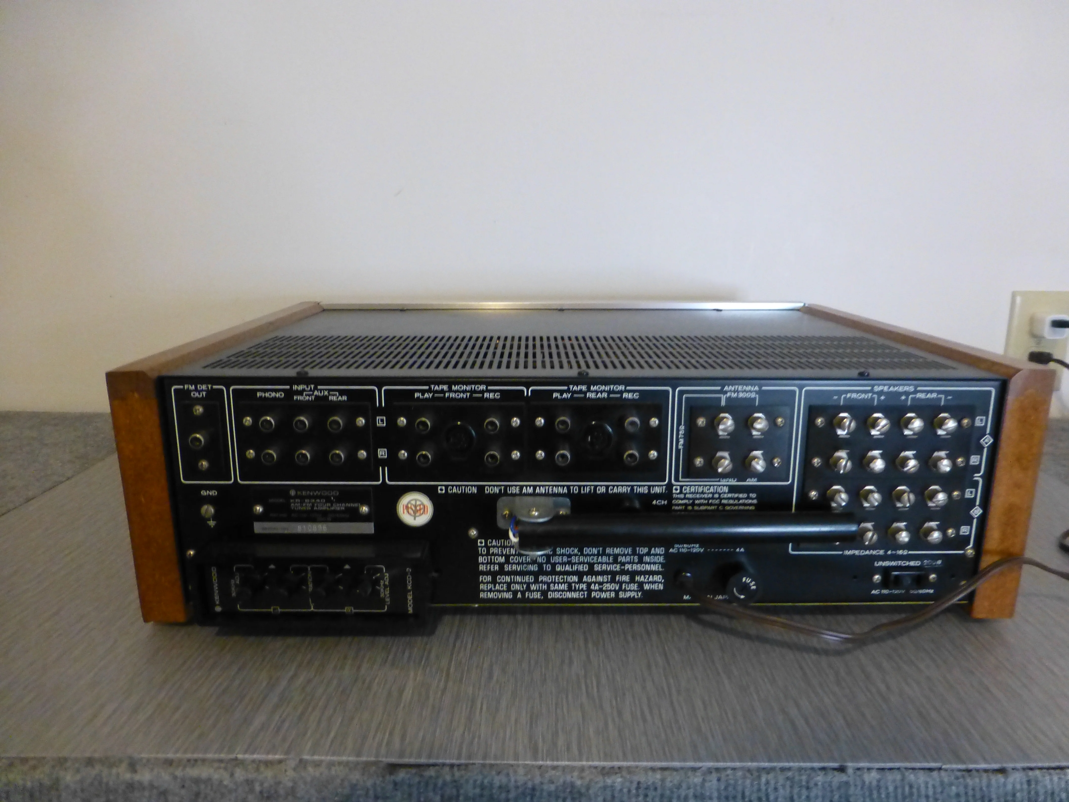 Kenwood KR-6340 Stereo & Quad Receiver * 1973 * 40W RMS - Image 7