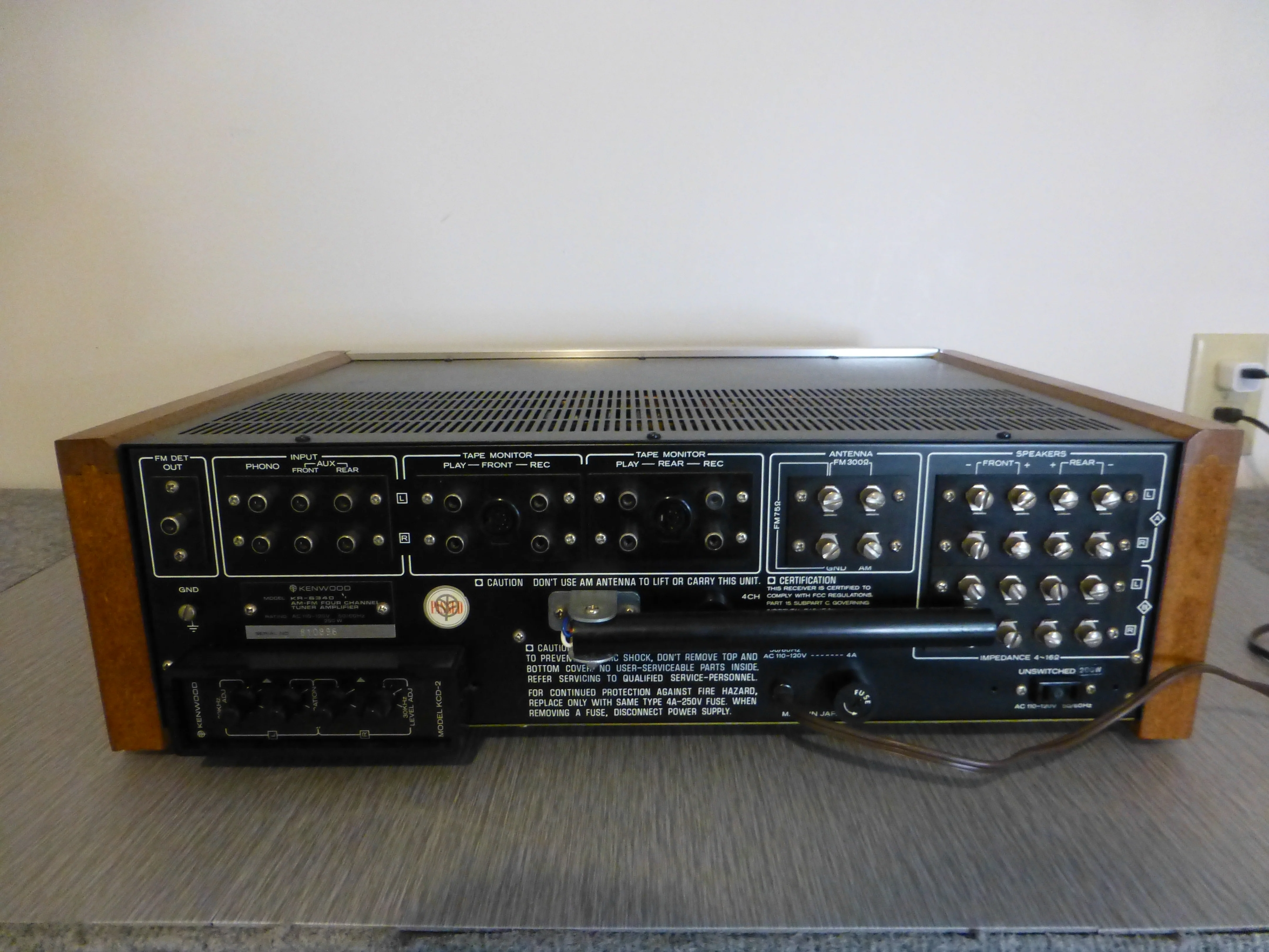 Kenwood KR-6340 Stereo & Quad Receiver * 1973 * 40W RMS - Image 8