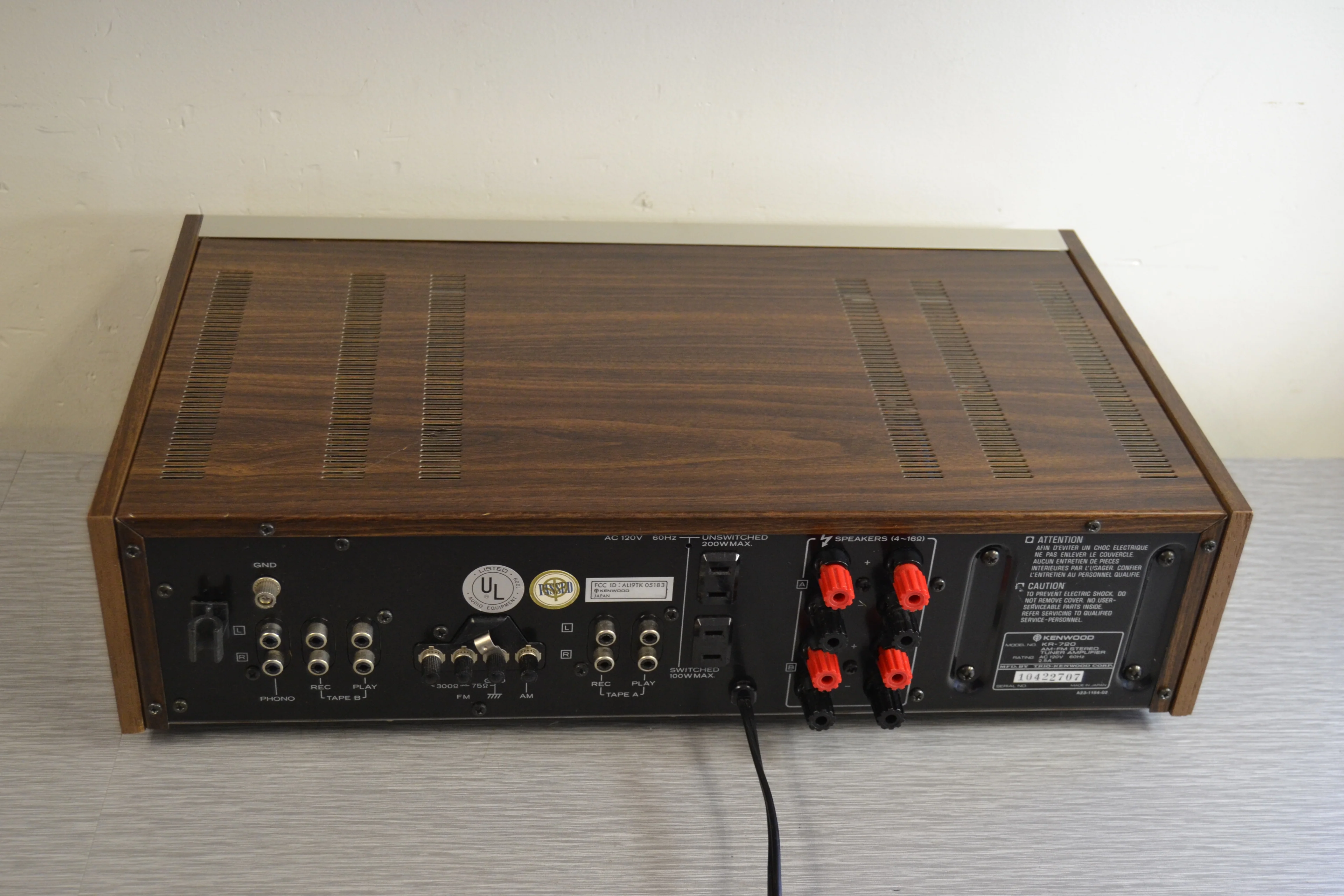 Kenwood KR-720 Stereo Receiver * 40W RMS * 1980 - Image 10