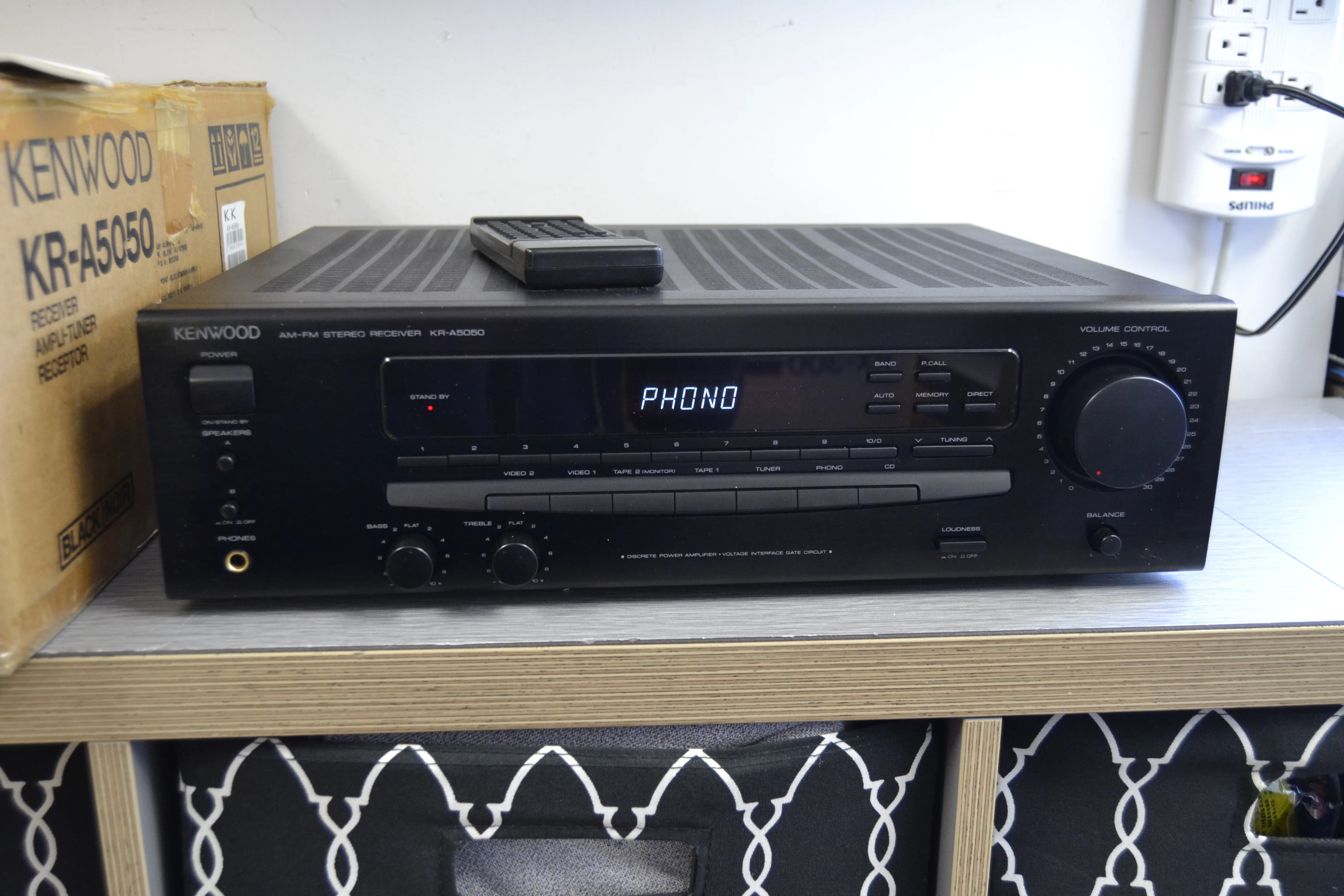Kenwood KR-A5050 Stereo Receiver * 100W RMS * Remote Control * box * Manual