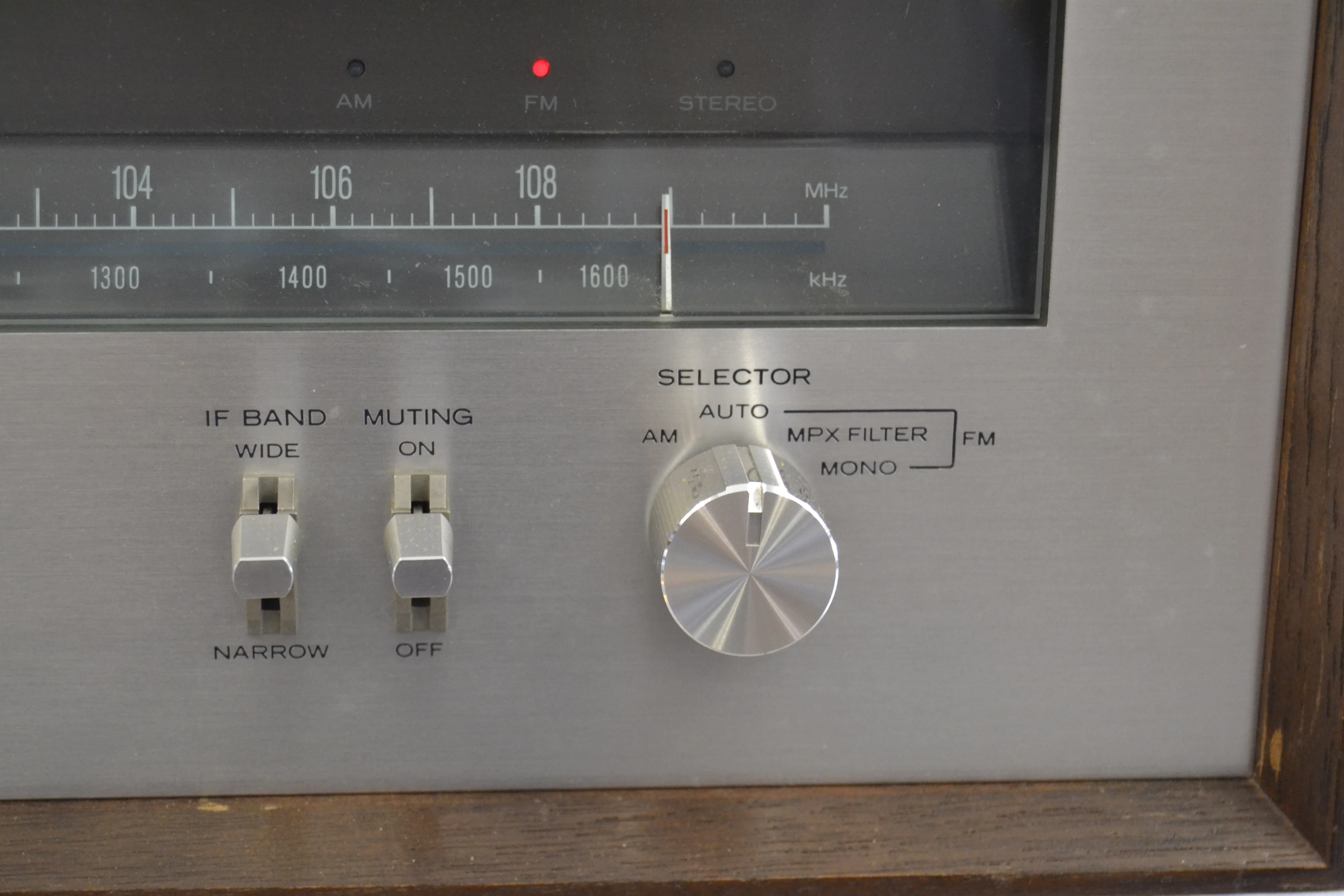 Kenwood KT-7500 Stereo AM FM Tuner * Hardwood Case - Image 5