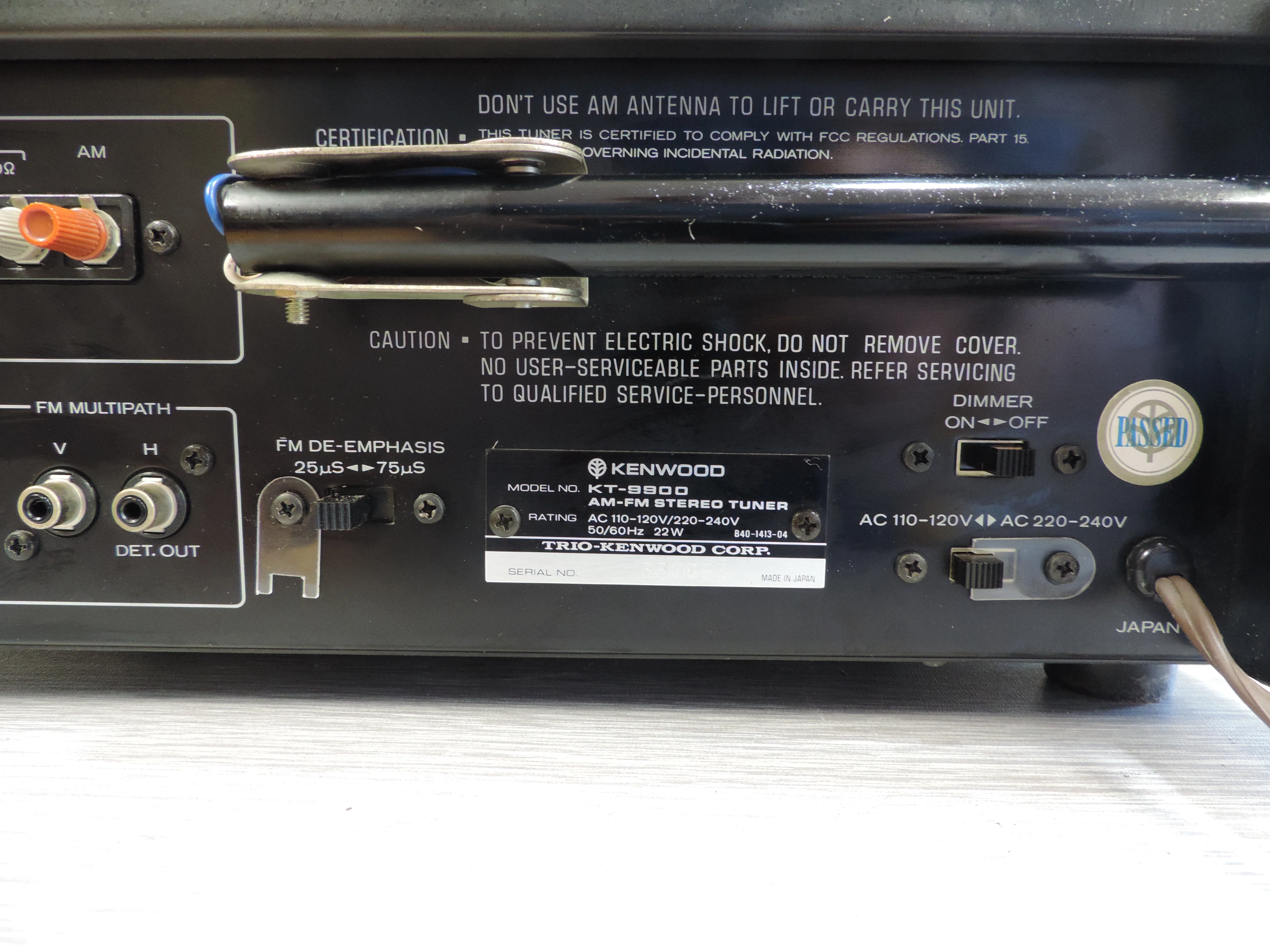 Kenwood KT-9900 Stereo Tuner - 1976 - Rare Bronze Version - Image 12