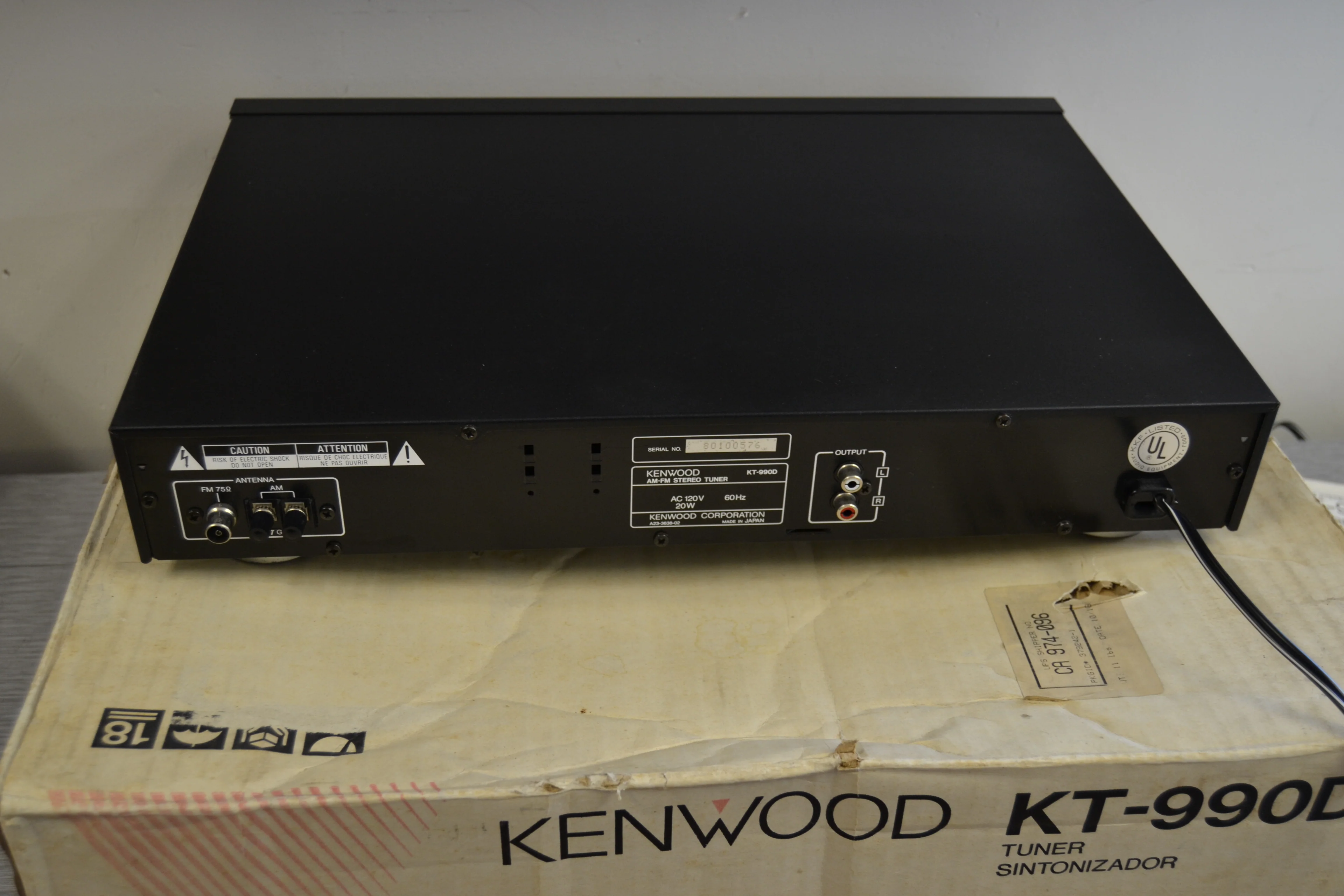 Kenwood KT-990D Stereo Tuner * 1988 * Manual * AM Antenna * Box - Image 11