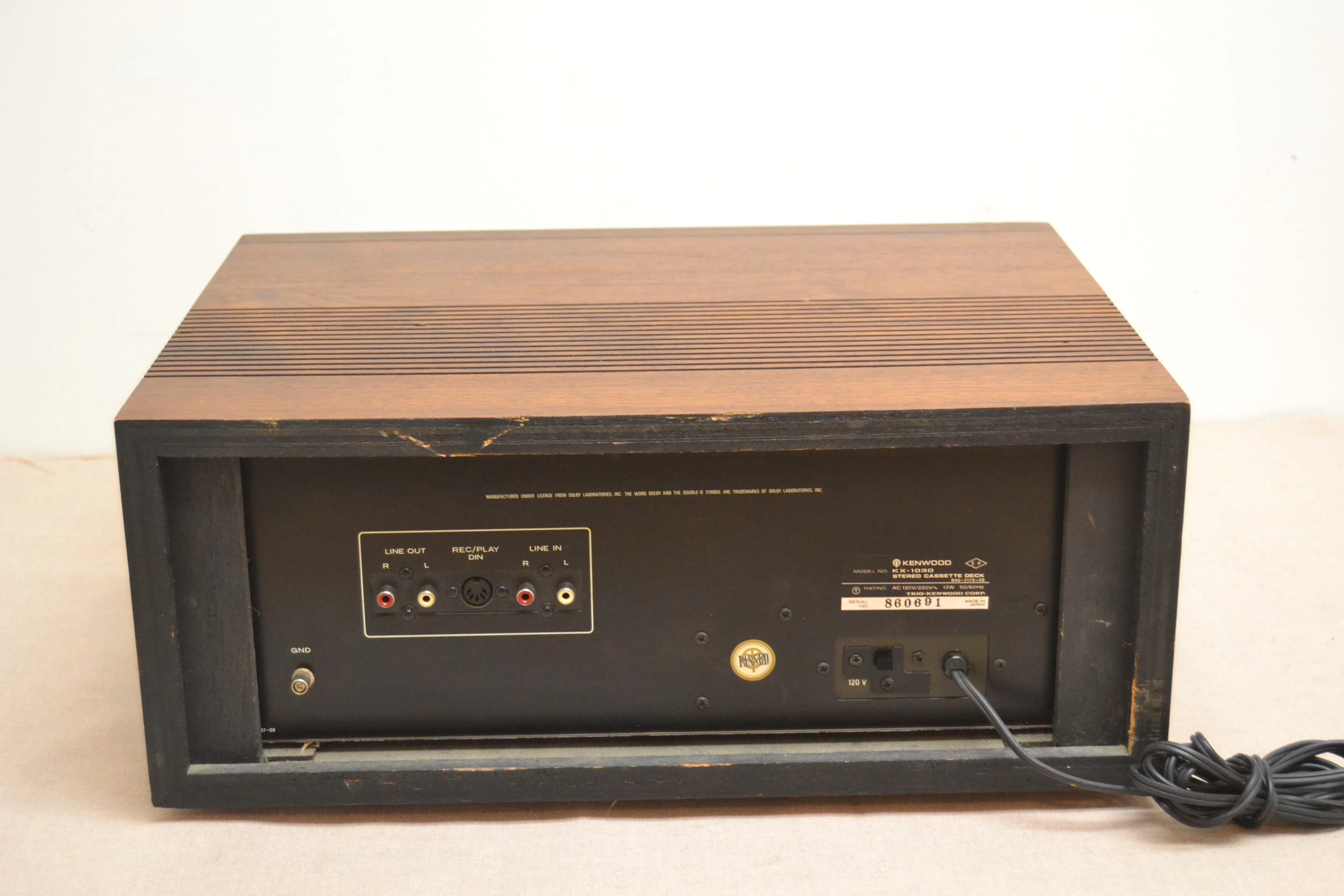 Kenwood KX-1030 Single Cassette Deck * Fully Serviced * New Belts - Image 11