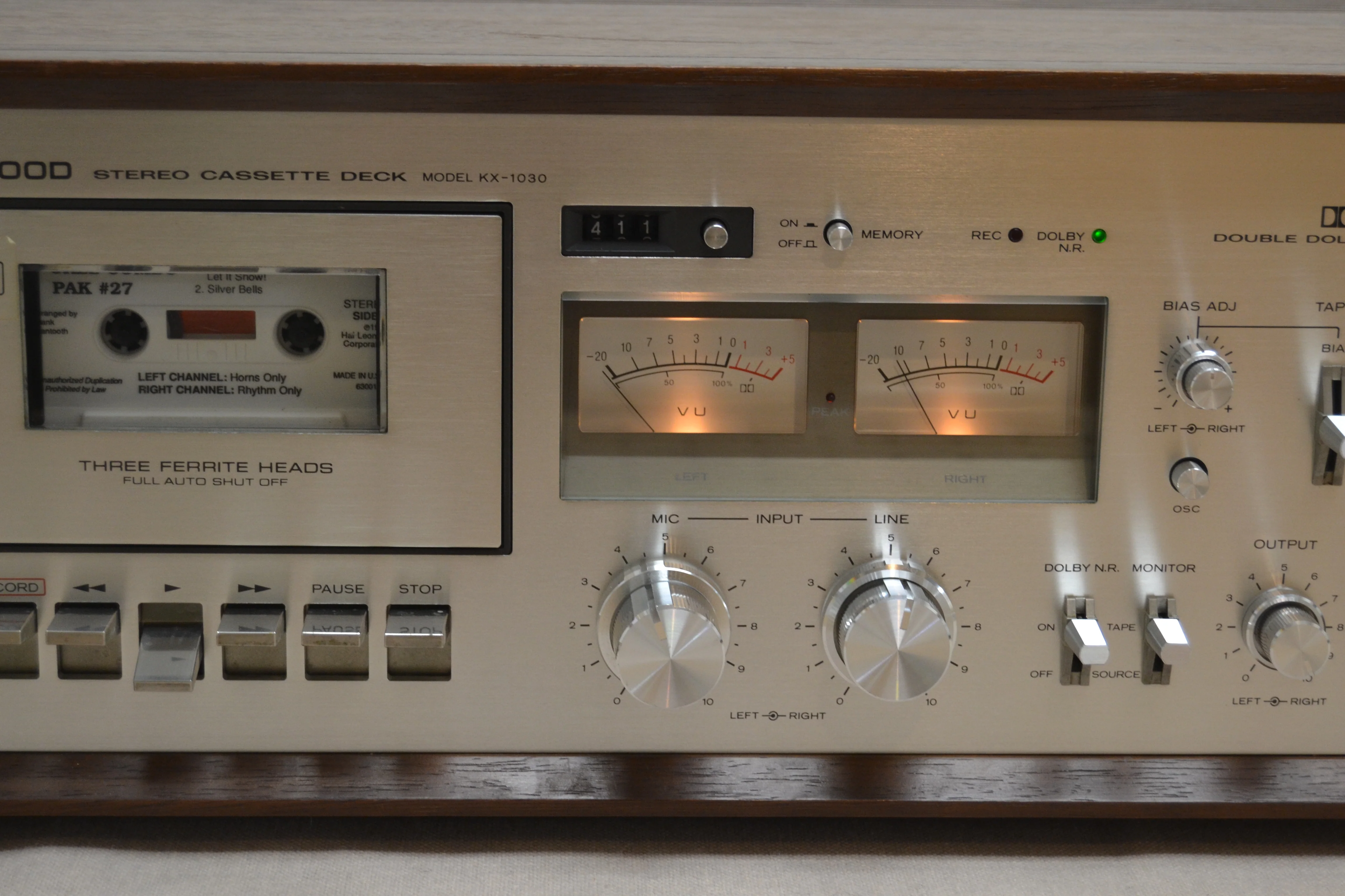 Kenwood KX-1030 Single Cassette Deck * Fully Serviced * New Belts - Image 3
